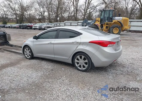 2012 Hyundai Elantra Limited (Ulsan Plant) из США, поврежденный, VIN KMHDH4AEXCU406128